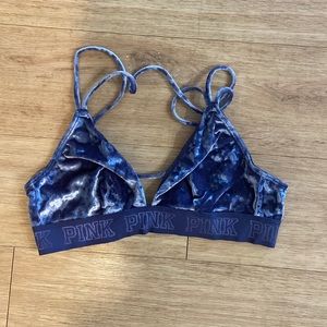 Velvet Blue PINK Bralette